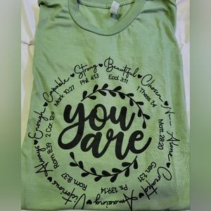 2/$30 Women's Christian T-shirt Size Medium Super Soft NWOT